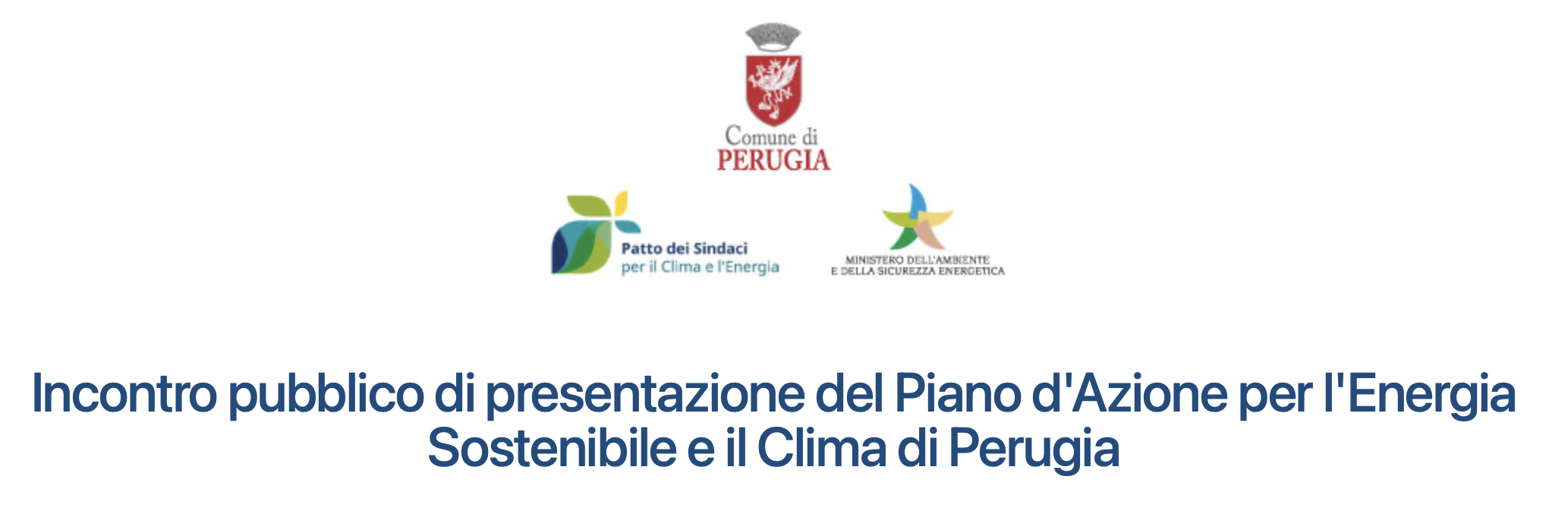 Incontro pubblico di presentazione del Piano d’Azione per l’Energia Sostenibile e il Clima di Perugia